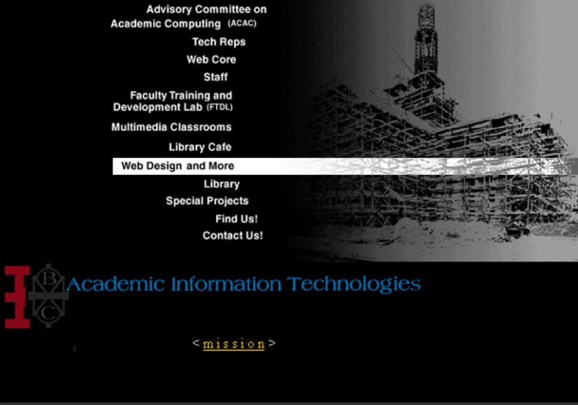 Redesigned Brooklyn College Academic Information Technologies site